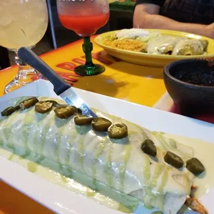 Margaritas, Burrito Jalapeño, Enchilada Swis