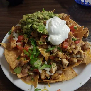 Delicious chicken nachos. Great price too!