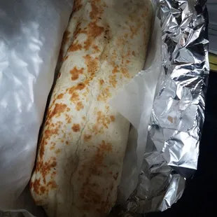 Asada burrito to go....