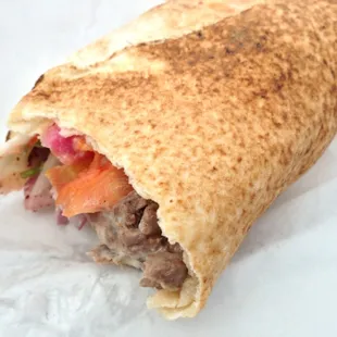 Beef Shawarma Pita Sandwich