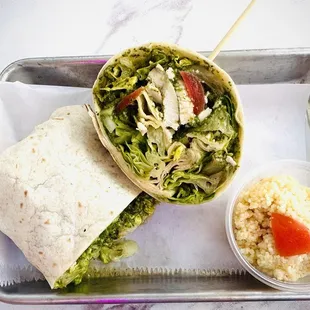 Grilled Chicken Mediterranean Wrap