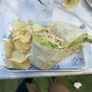 Chicken caesar wrap