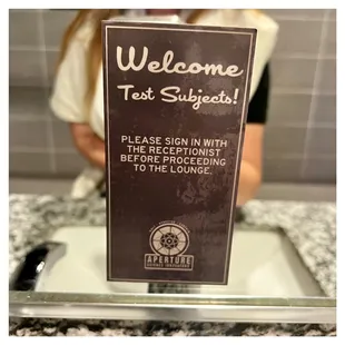 Bathroom sign