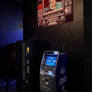 ATM by the bathrooms