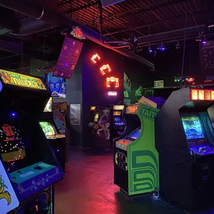 Some of the arcade games.