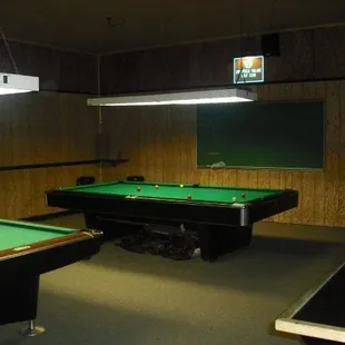 billiards and pool tables