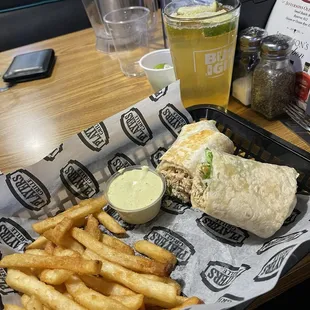 Grilled chicken wrap