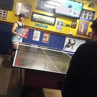 They have a ping ping table