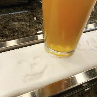 a glass of beer