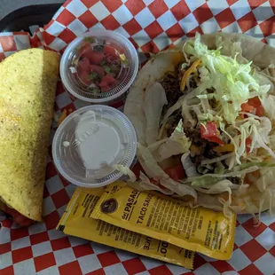 Taco Tuesday: Soft or hard ground beef tacos for $2.25 each.