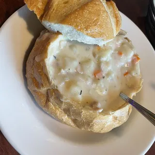 Clam Chowder Bread Bowl