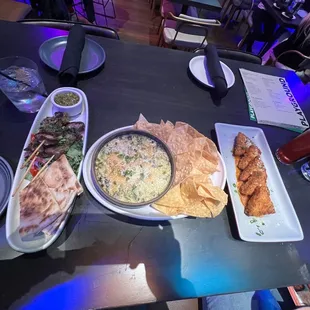 a variety of food items