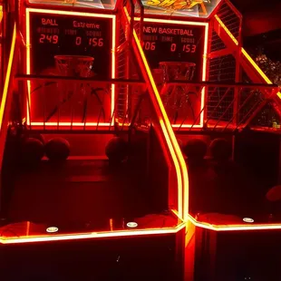 Basketball game upstairs