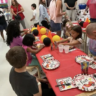 Two-year-old birthday party for our grandson was a hit! Having a private room makes it so special.