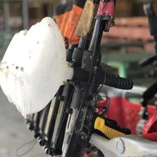 The paintball guns