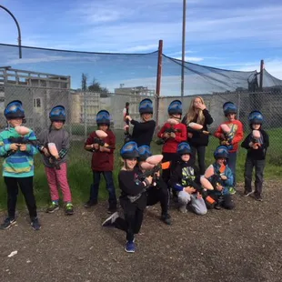 even these kids paintball parties were happening