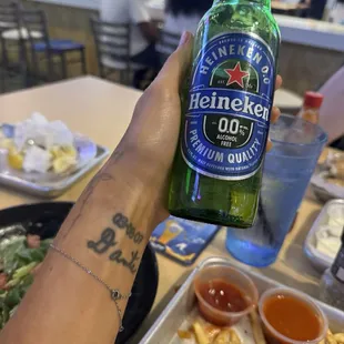 Heineken 0.0%! Love that they had a non alcoholic option for me