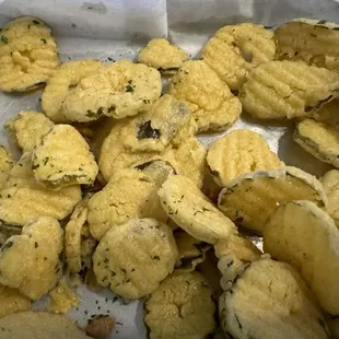 Fried pickles and ranch