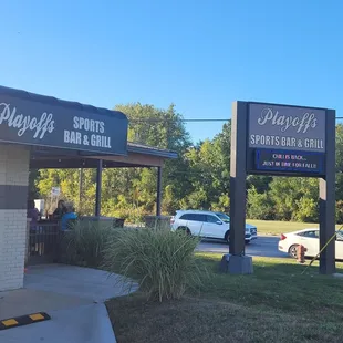 Playoff sign outdoor