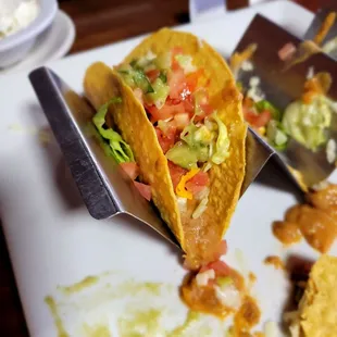Hard bean taco