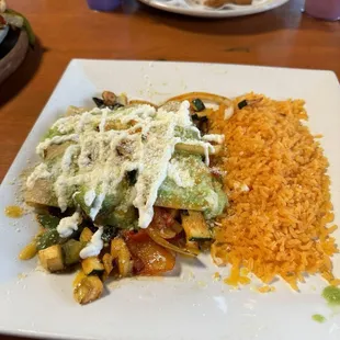 Veggie enchiladas