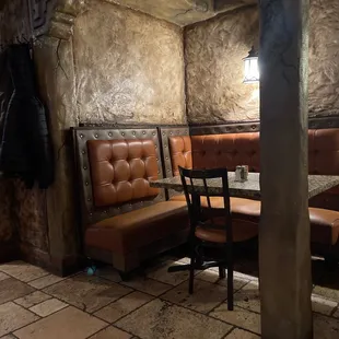 a corner of a restaurant