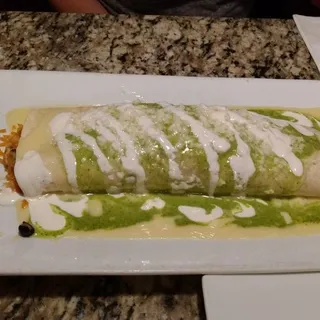 10" Burrito de Espinaca