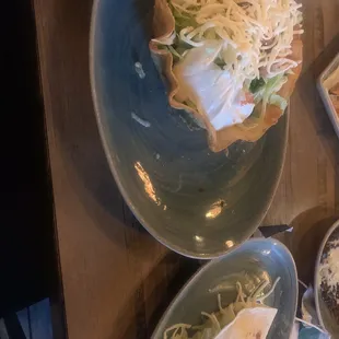 Taco Salad and frozen margarita