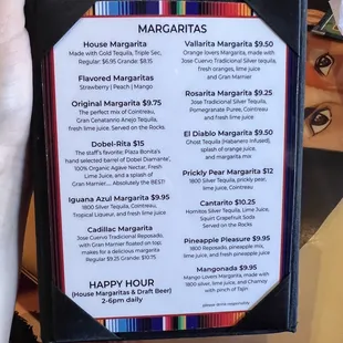 Marg menu