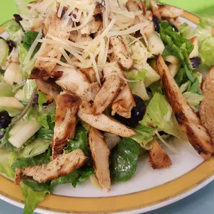 a plate of chicken salad