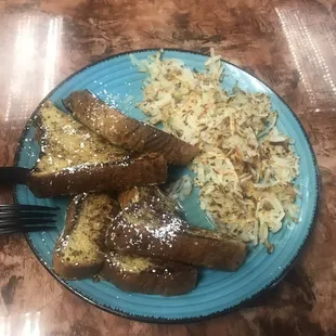 French Toast and Hash Browns