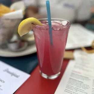 Fresh Pressed Prickly Pear Lemonade
