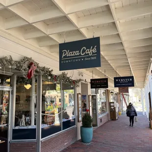 Outside entrance and sign