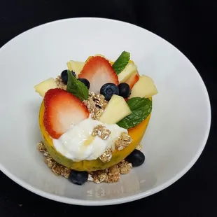 Papaya Yogurt Bowl