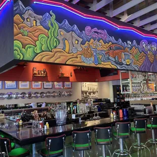 seating and bar area