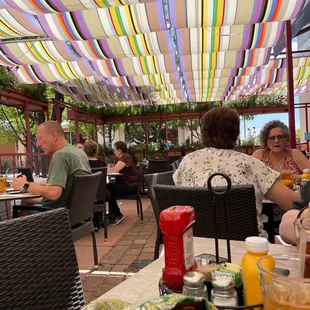 Outside dining