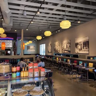the interior of the restaurant