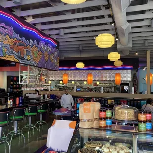 the interior of the restaurant