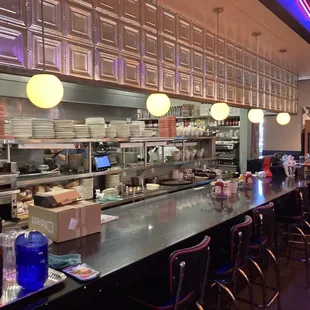interior, sushi and sashimi