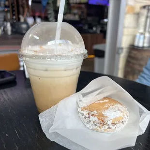 SWEET BEE and coconut caramel powder sugar cookie