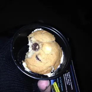 Brushfire Ice Creamery's entry a cookie ice cream sandwich - my favorite! Had to take a bit before the pic - sorry:)