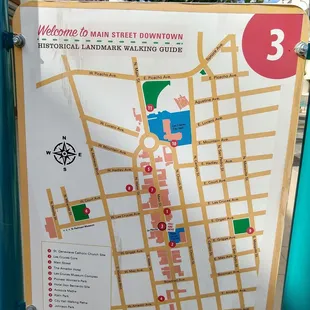 Map of the plaza and the rest of downtown.