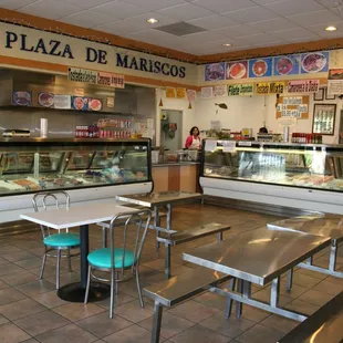 the interior of a restaurant