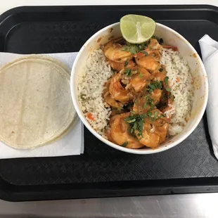 Come try our New Rice Bowls: Shrimp  Swai Fillet You can choose a sauce:  Spicy sauce  Garlic sauce  No sauce
