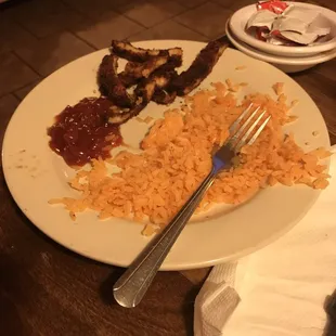a plate of food on a table