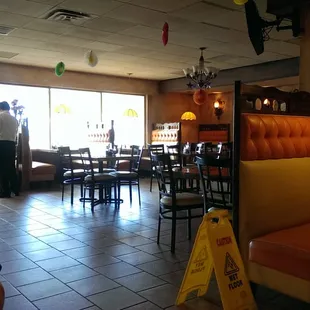 The main dining area