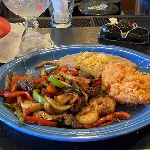 a plate of food on a table