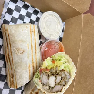 Chicken Shawarma Wrap (WEDNESDAYS ONLY)