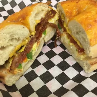 Bayside Bagel (cheese) sub bacon