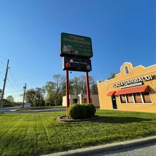 the front of the restaurant